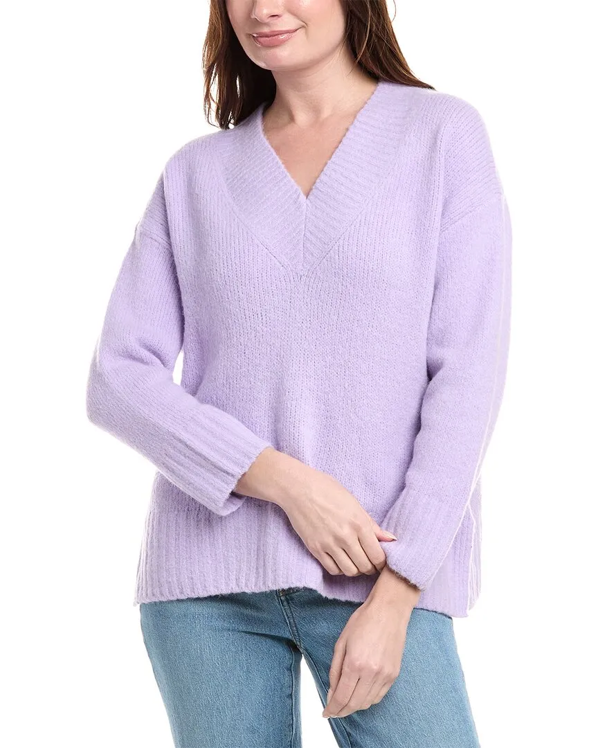 LaBiz Wool & Alpaca-Blend V-Neck Sweater