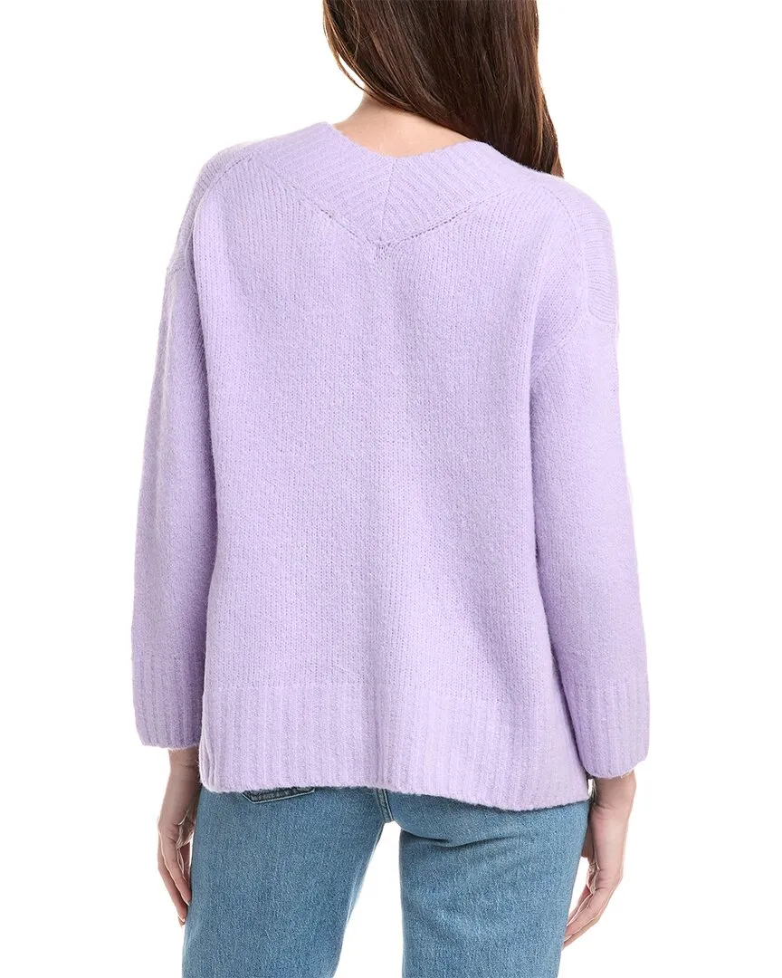 LaBiz Wool & Alpaca-Blend V-Neck Sweater
