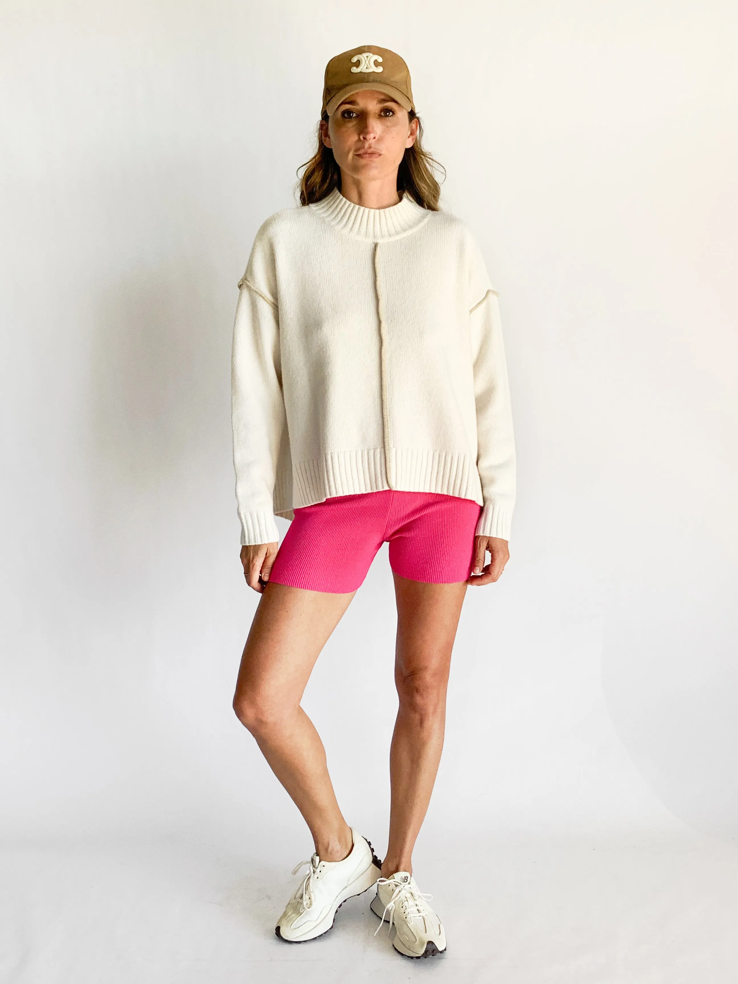 Le Short Arancia Ribbed Biker Shorts