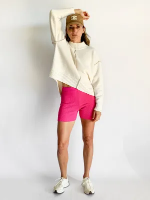 Le Short Arancia Ribbed Biker Shorts