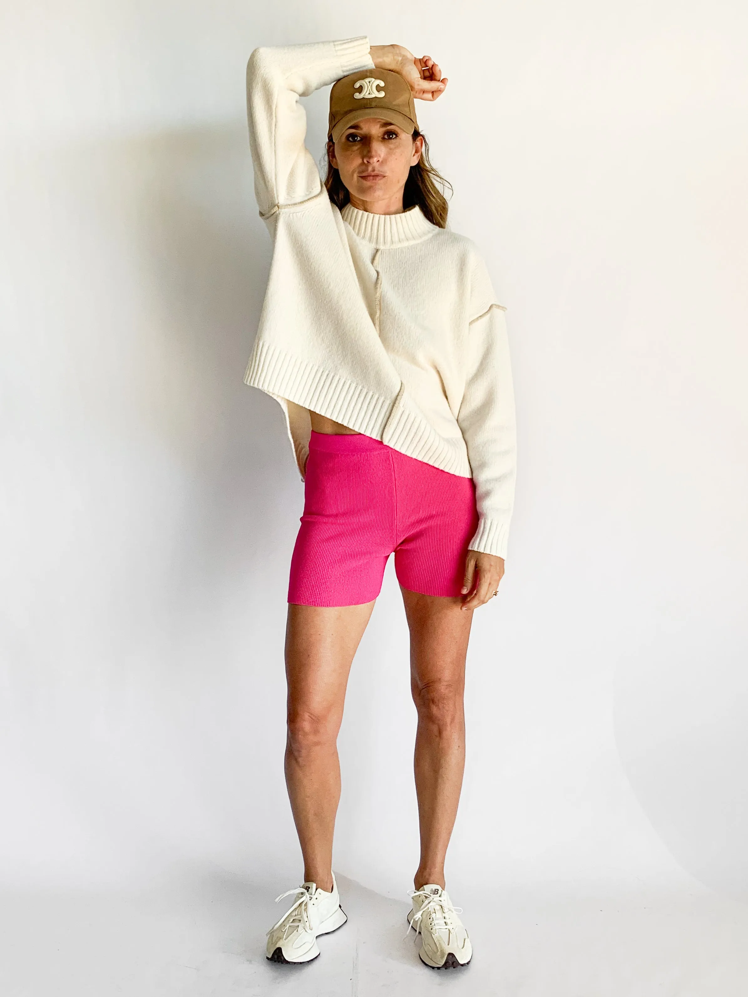 Le Short Arancia Ribbed Biker Shorts