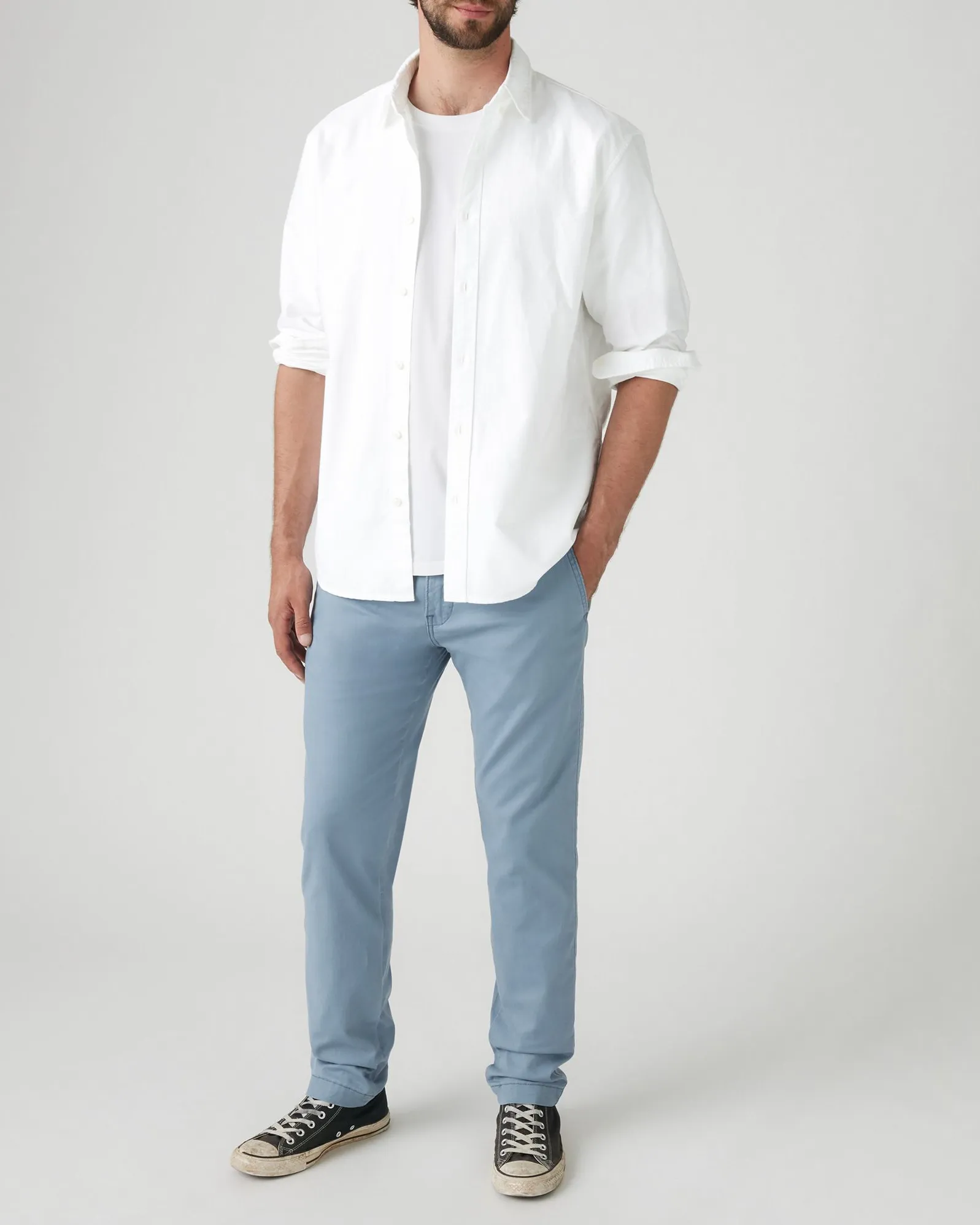 Levi's® XX Chino Standard II Regular Tapered Linen Blend Chinos - Steam Blue