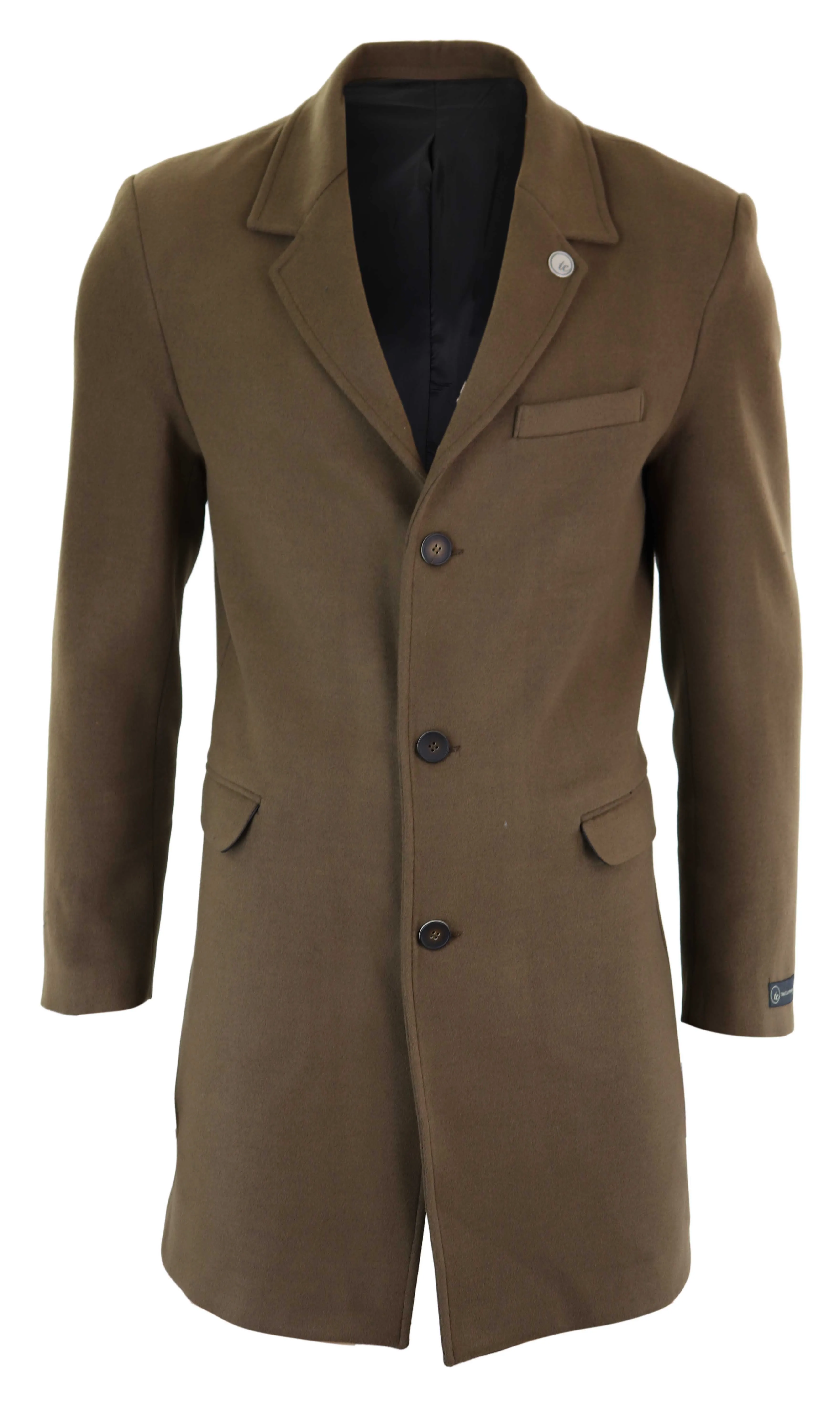 Long Wool Mix Overcoat Peaky Blinders