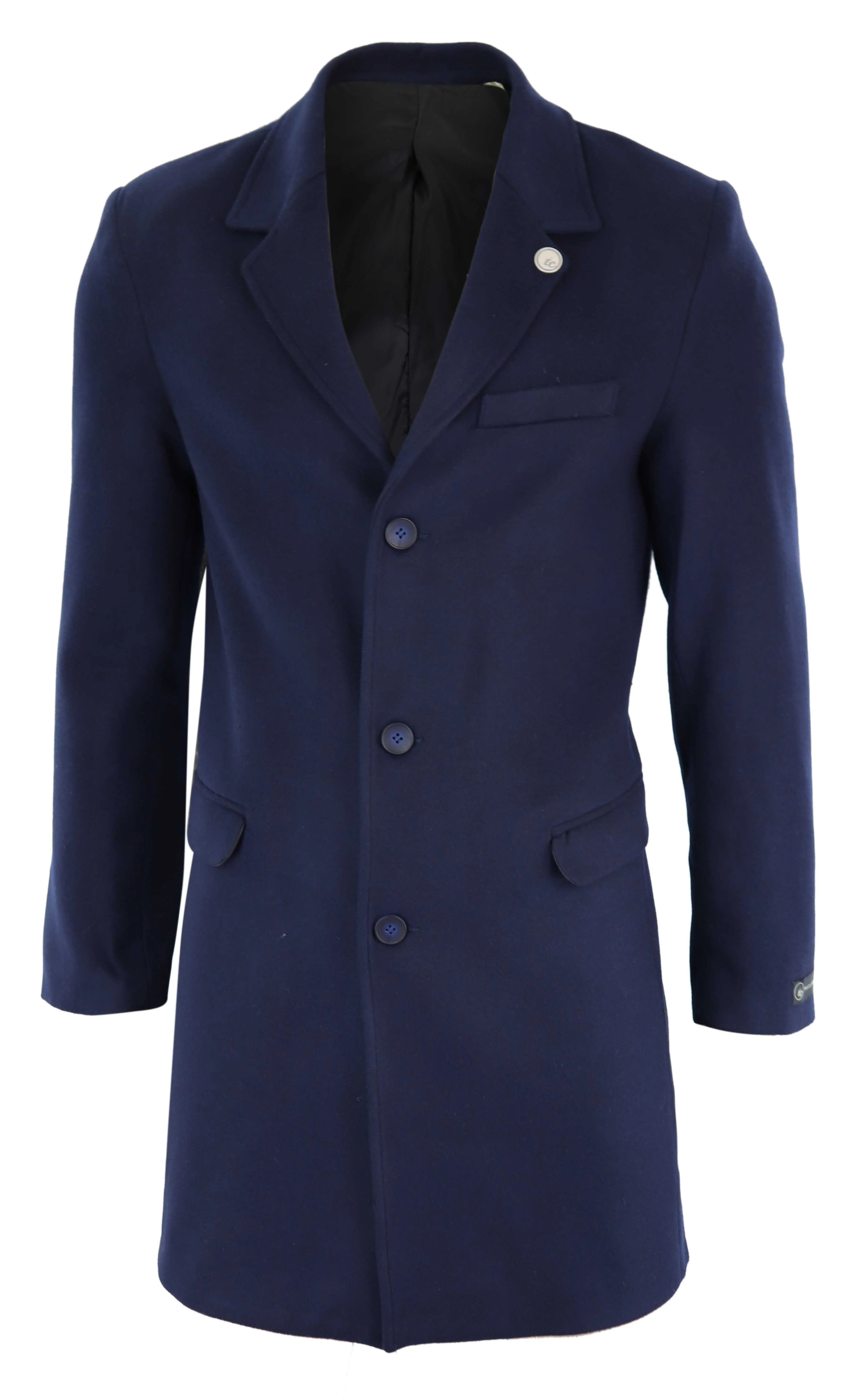 Long Wool Mix Overcoat Peaky Blinders