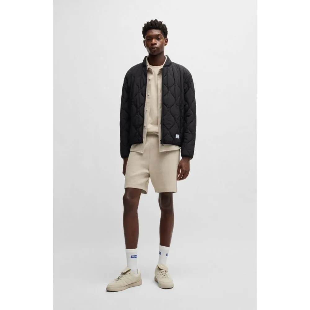 Loose-fit shorts in waffle-structured cotton