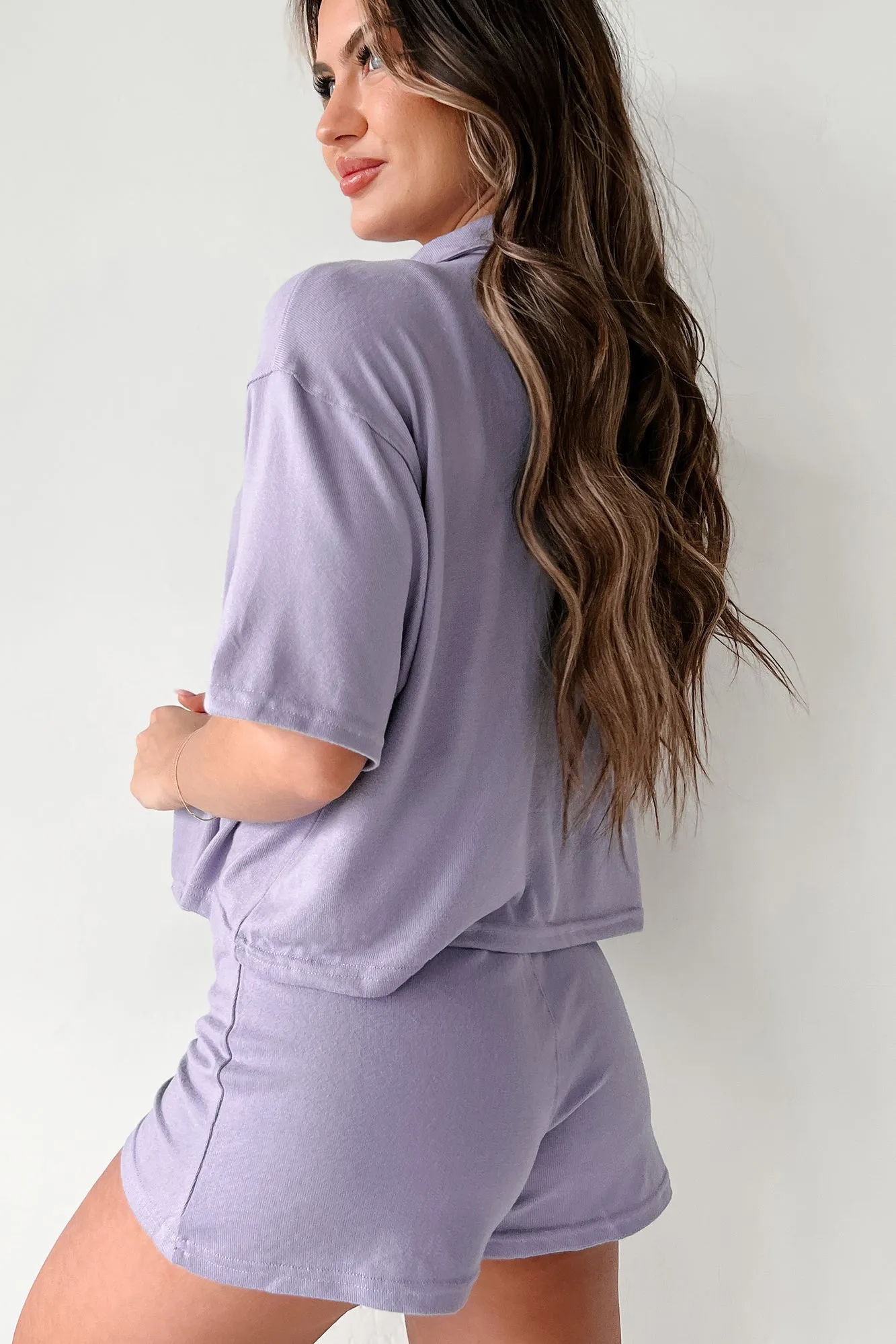 Lost In Thought Three Piece Lounge Set (Purple)