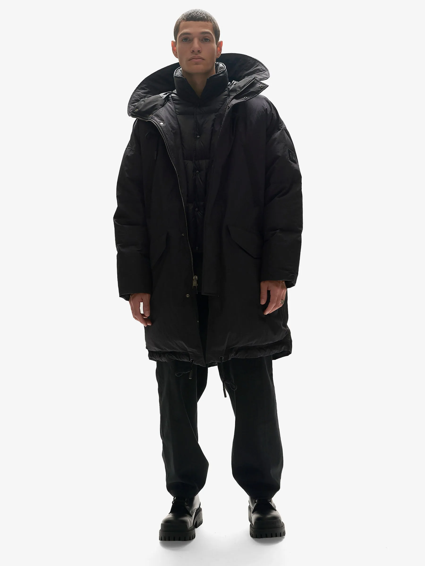 M Long Down Puffer - Black