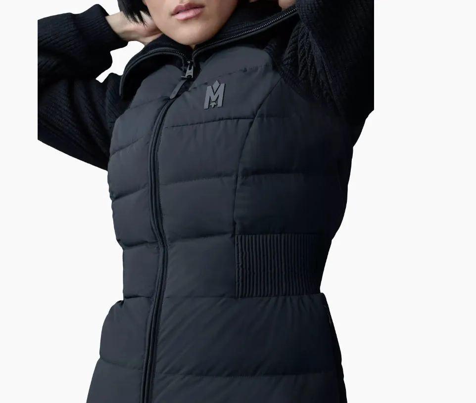 Mackage Women's Foxy Mixed Media Jacket, Black