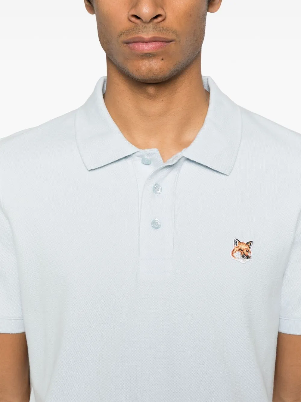 Maison Kitsune Men's' T-Shirts And Polos Clear blue