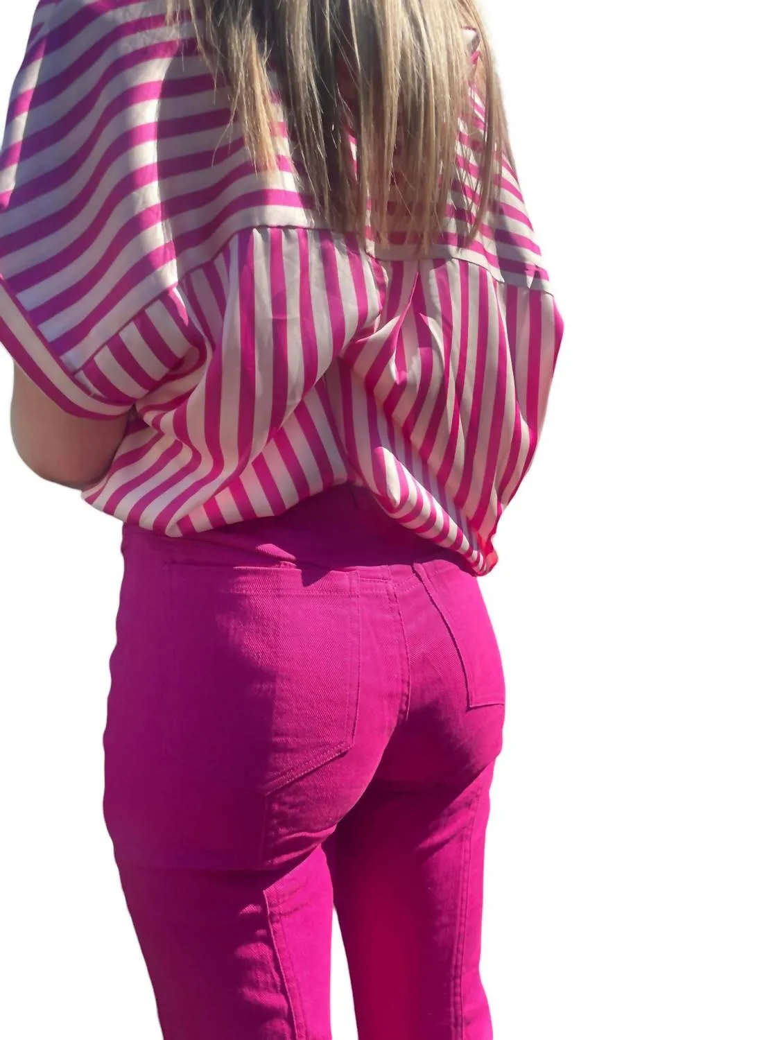 Malina Flare Pants In Fuchsia