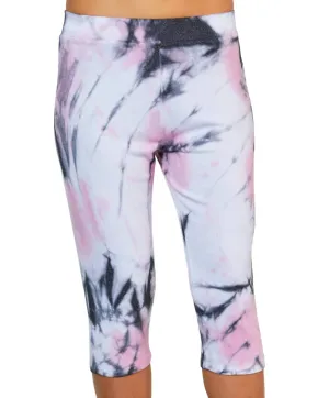 Marble Wash Capri In Pink