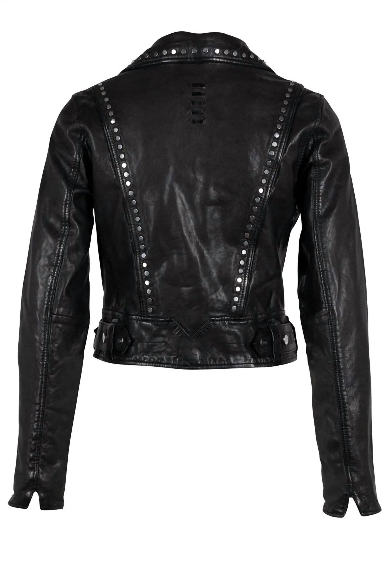 Maryn Leather Jacket In Black