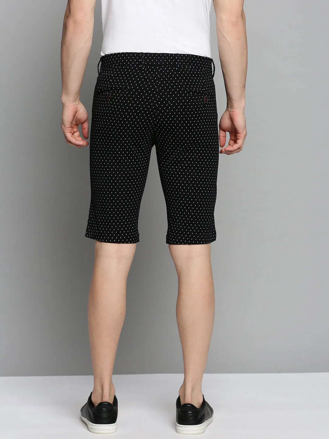 Men Black Printed Shorts