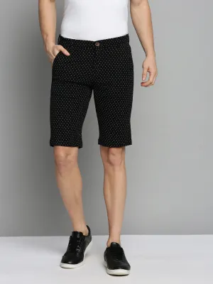 Men Black Printed Shorts