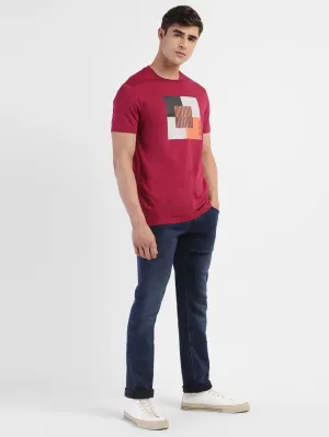Men Regular Fit Graphics Print T-Shirt