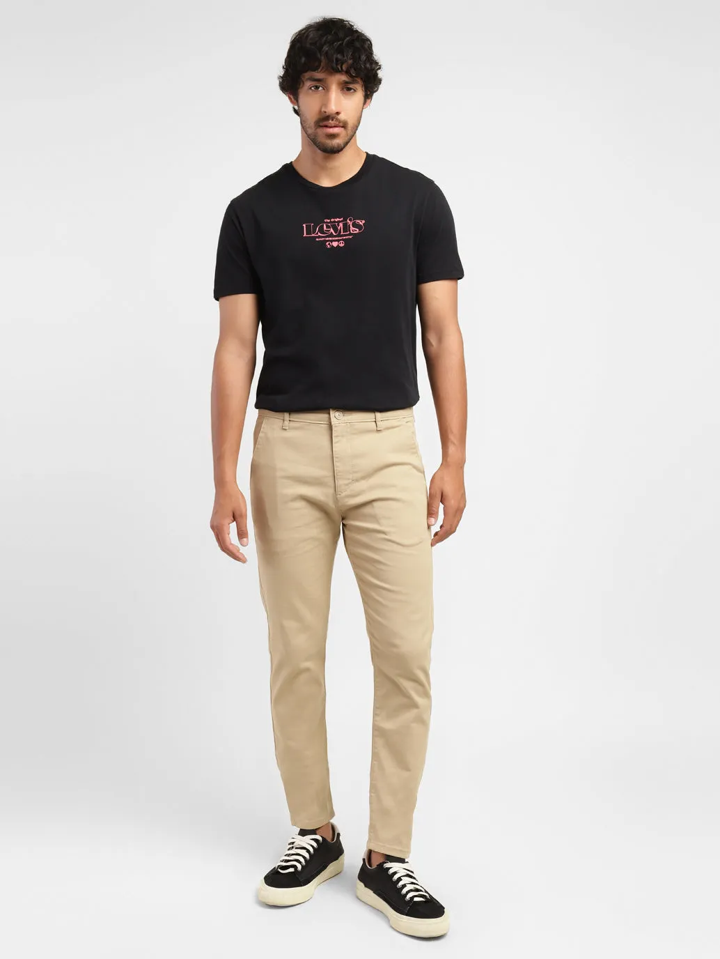 Men's 512 Beige Slim Tapered Fit Chinos