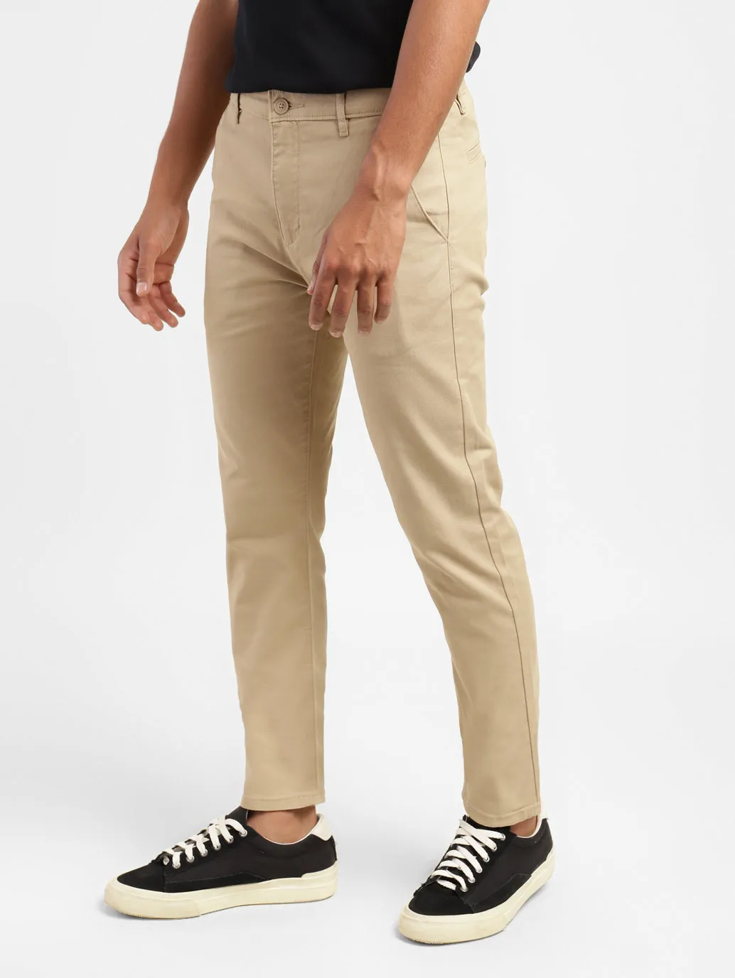 Men's 512 Beige Slim Tapered Fit Chinos