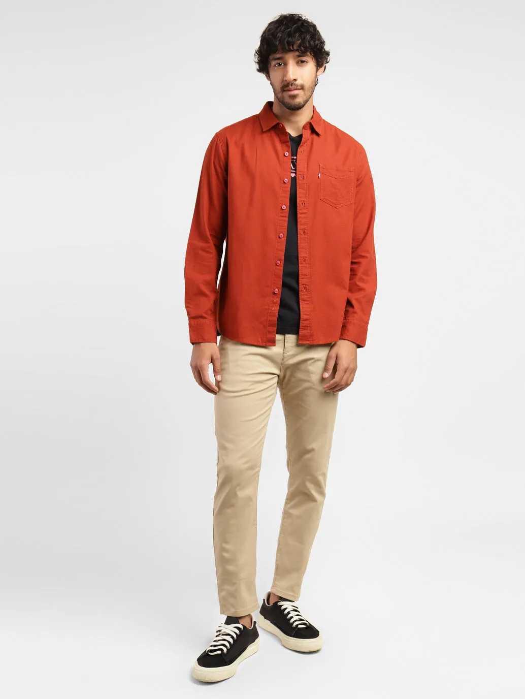 Men's 512 Beige Slim Tapered Fit Chinos