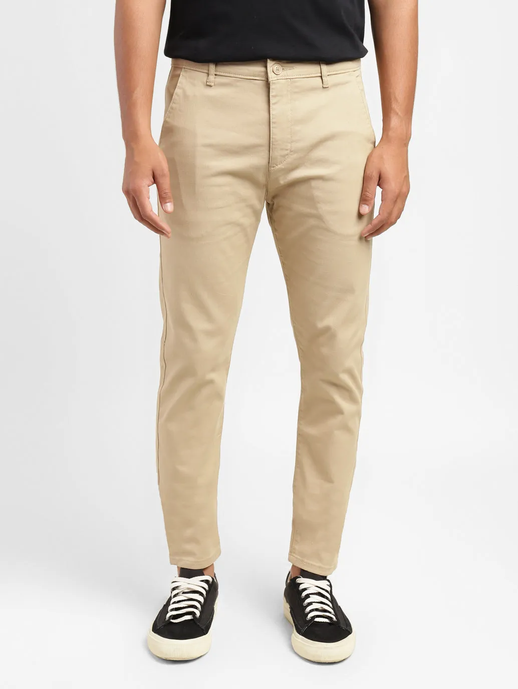 Men's 512 Beige Slim Tapered Fit Chinos