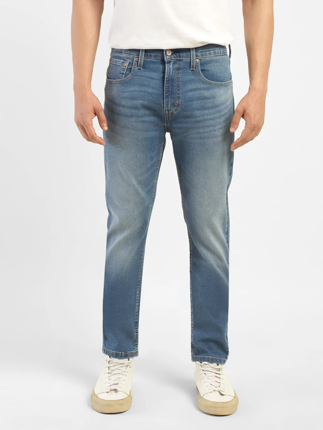 Men's 512 Blue Slim Tapered Fit Mid Rise Jeans