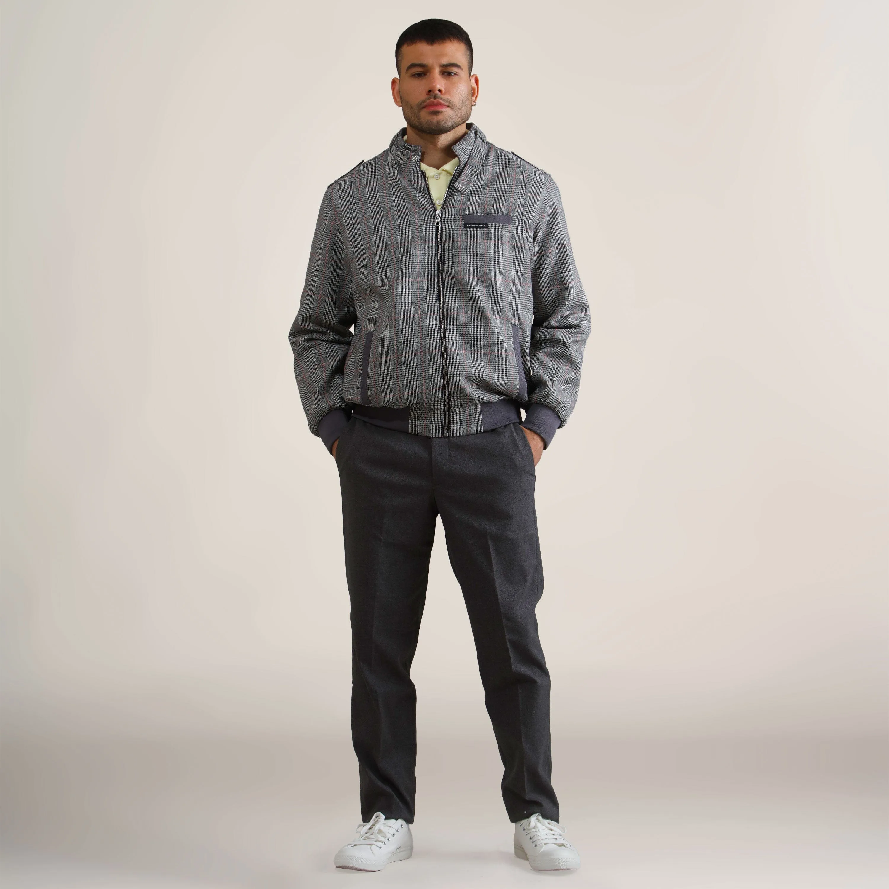 Men's Anderson Glen Plaid Iconic Racer Jacket