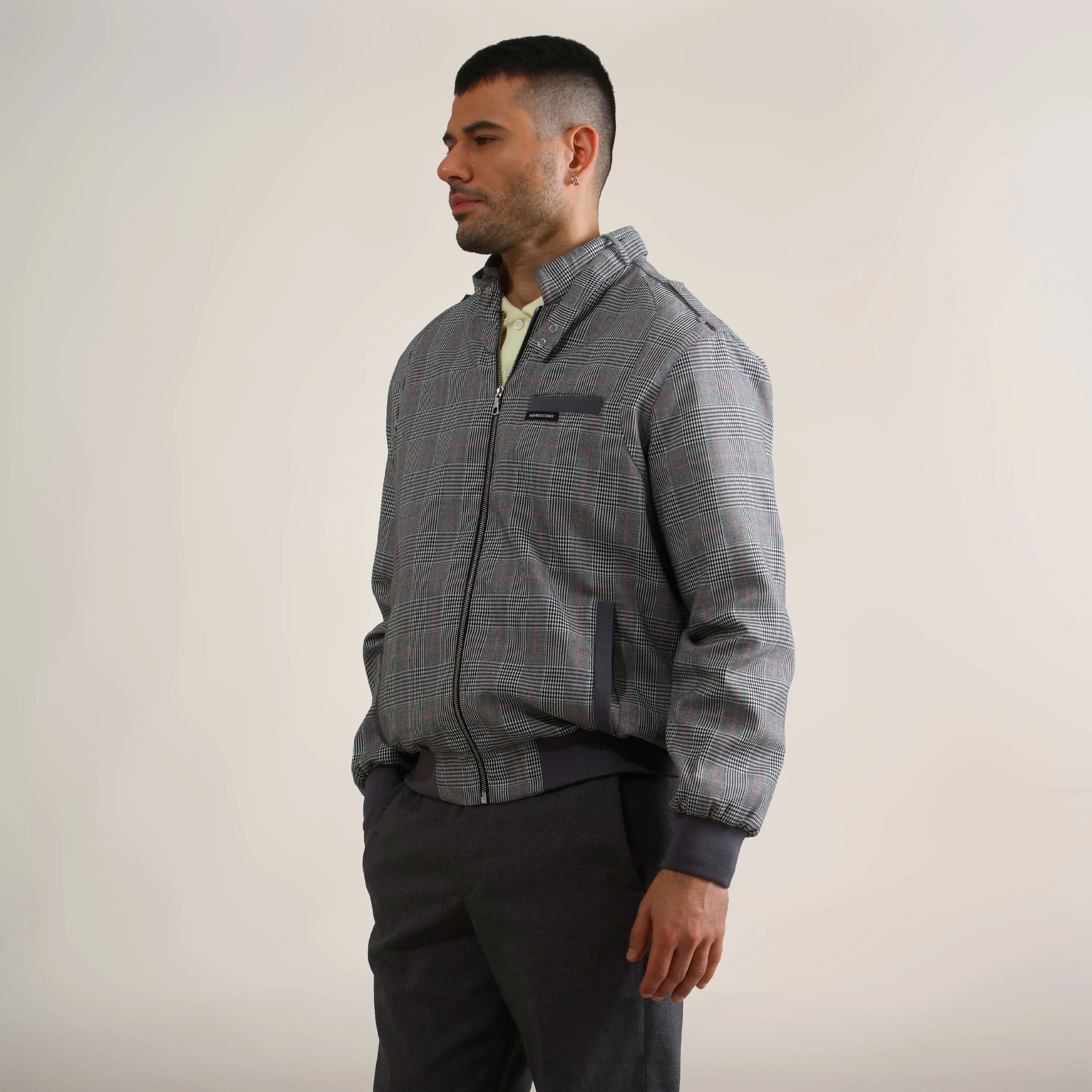 Men's Anderson Glen Plaid Iconic Racer Jacket