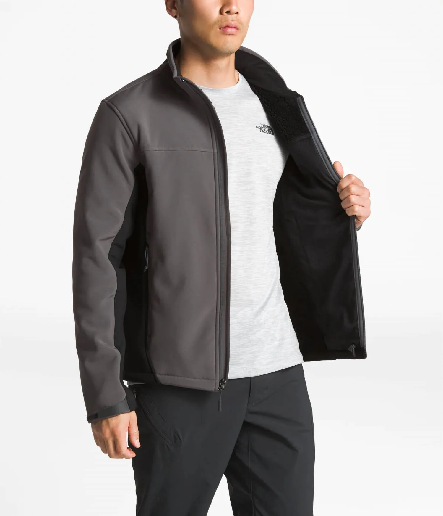 Men's Apex Chromium Thermal Jacket In Asphalt Grey/tnf Black