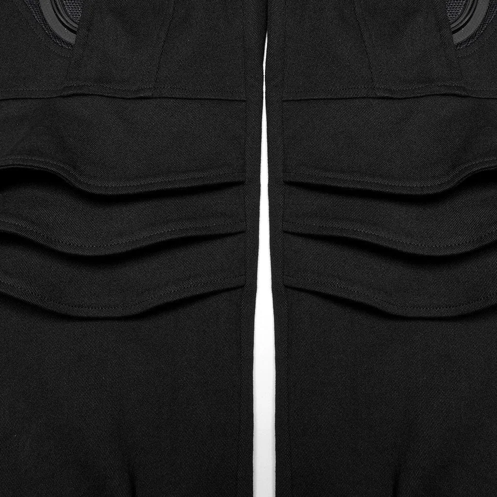 Men's Cyberpunk 3D Amor Patch Pants