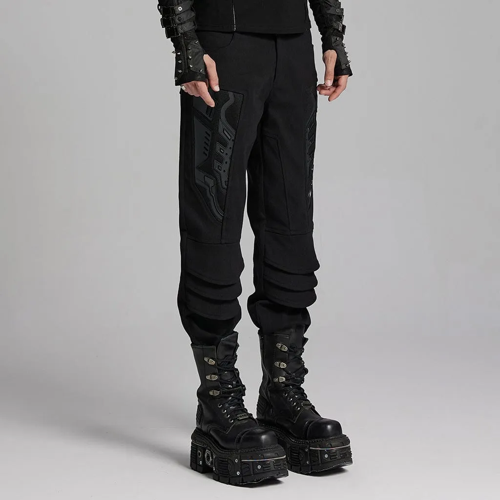 Men's Cyberpunk 3D Amor Patch Pants