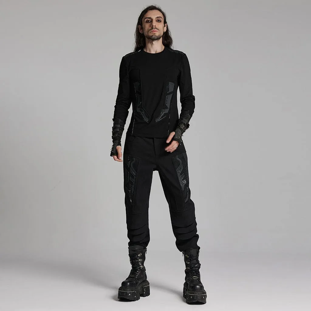 Men's Cyberpunk 3D Amor Patch Pants