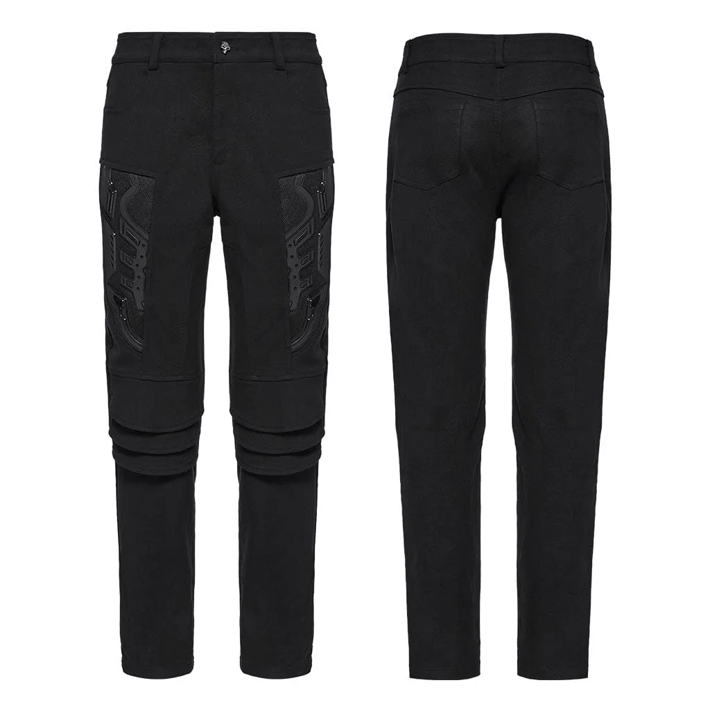Men's Cyberpunk 3D Amor Patch Pants