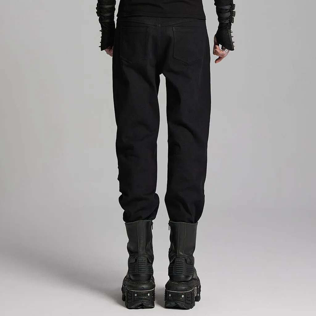 Men's Cyberpunk 3D Amor Patch Pants