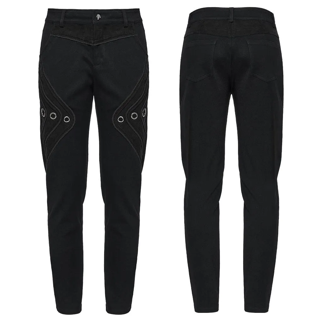 Men's Gothic Ring Skull Pants