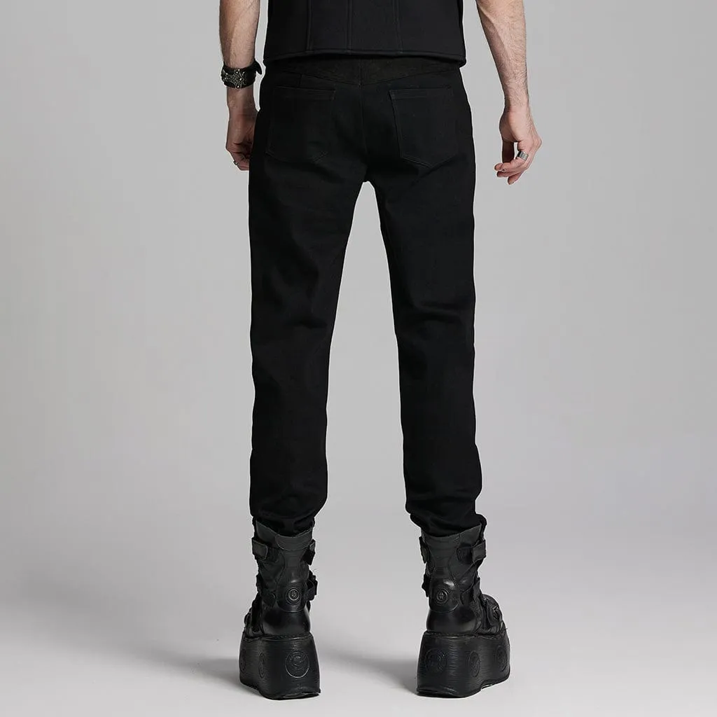 Men's Gothic Ring Skull Pants
