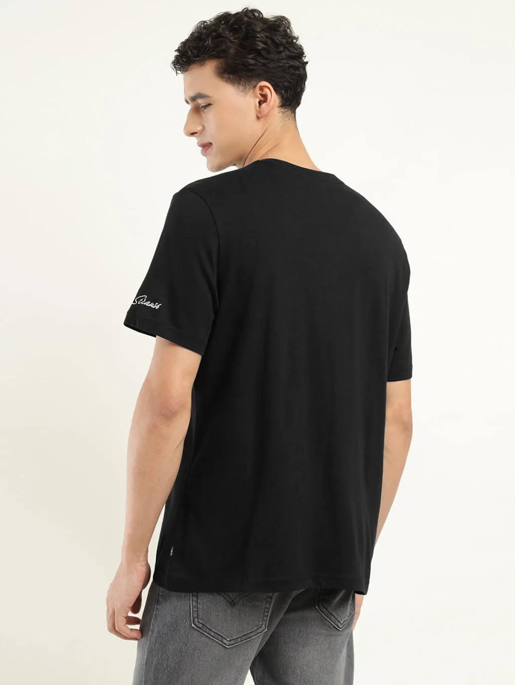 Men's Graphic Print Crew Neck T-shirt