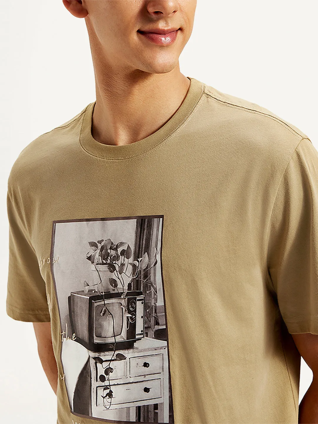 Men's Graphic Print Loose Fit T-Shirt
