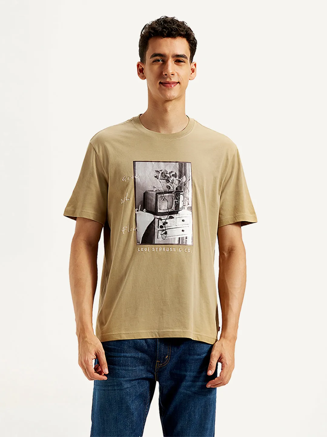 Men's Graphic Print Loose Fit T-Shirt