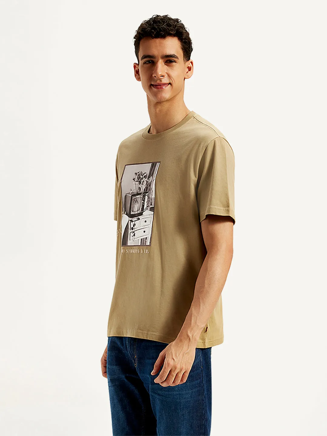 Men's Graphic Print Loose Fit T-Shirt