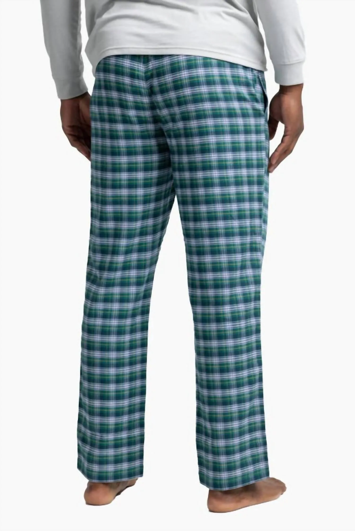 Men's Highmark Plaid Lounge Pant In Georgian Bay Green