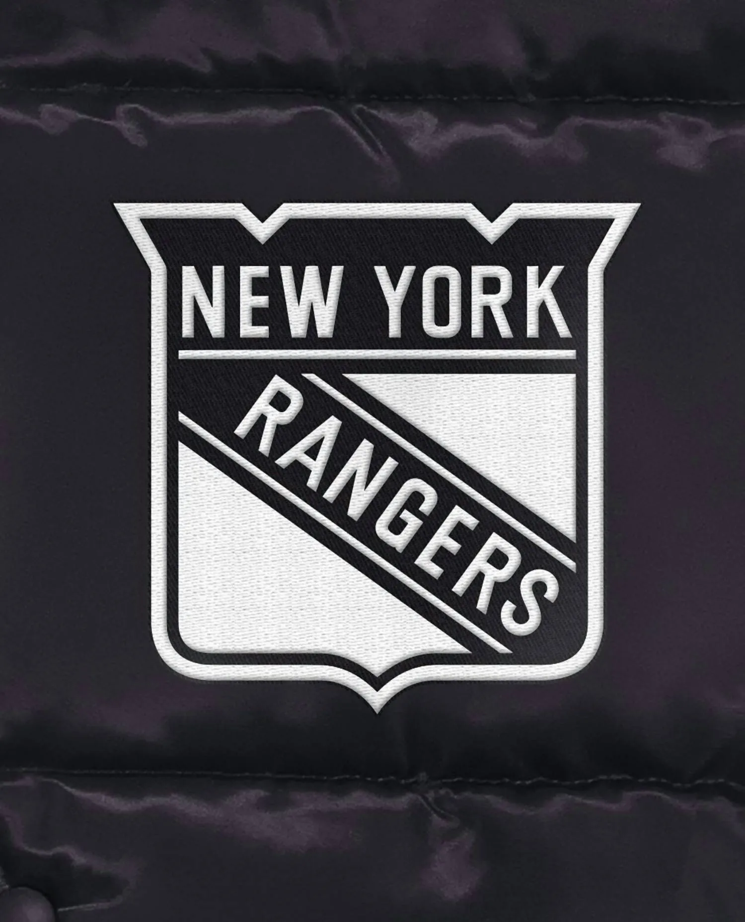 Men's New York Rangers Down Fill Puffer Jacket In Black