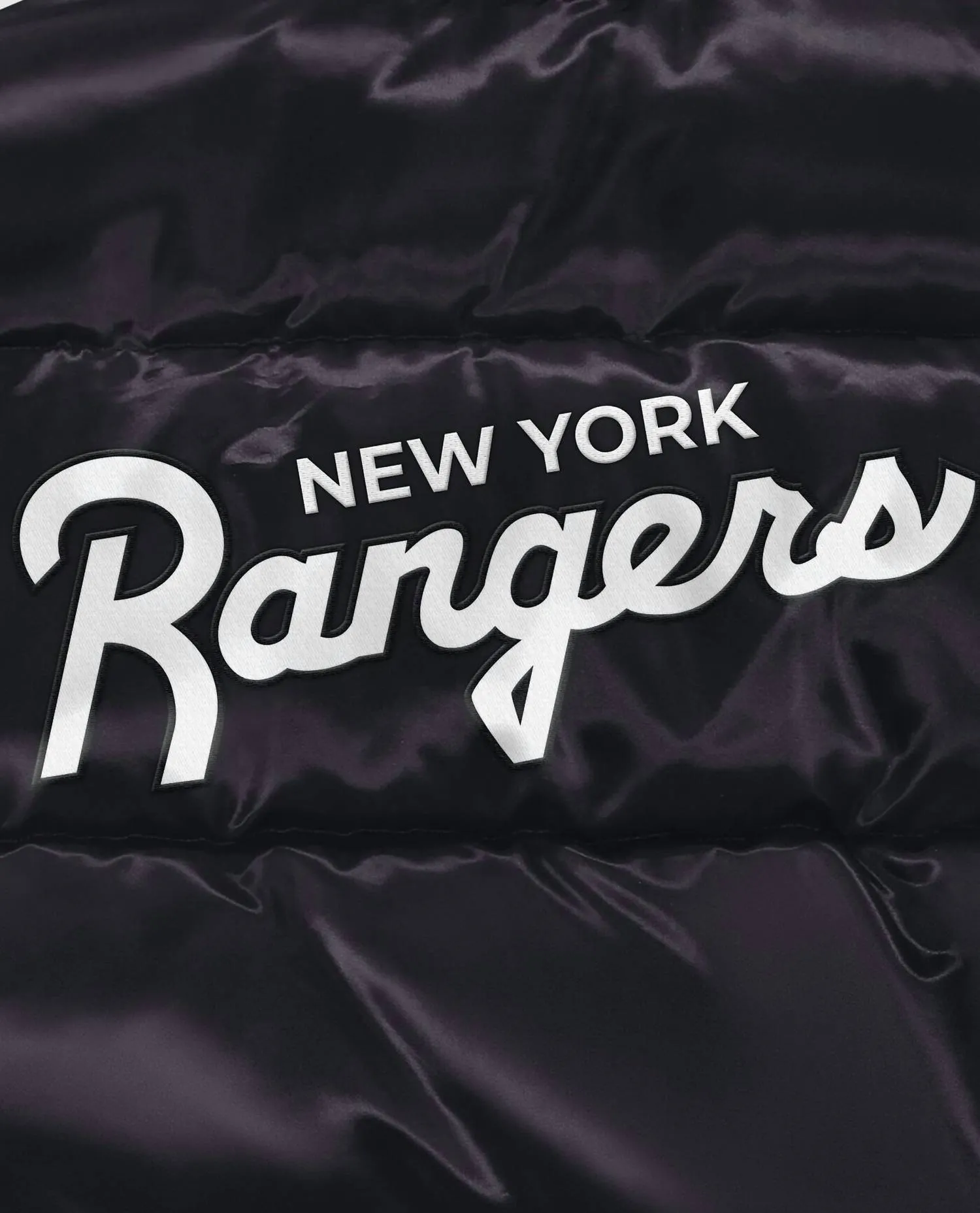 Men's New York Rangers Down Fill Puffer Jacket In Black