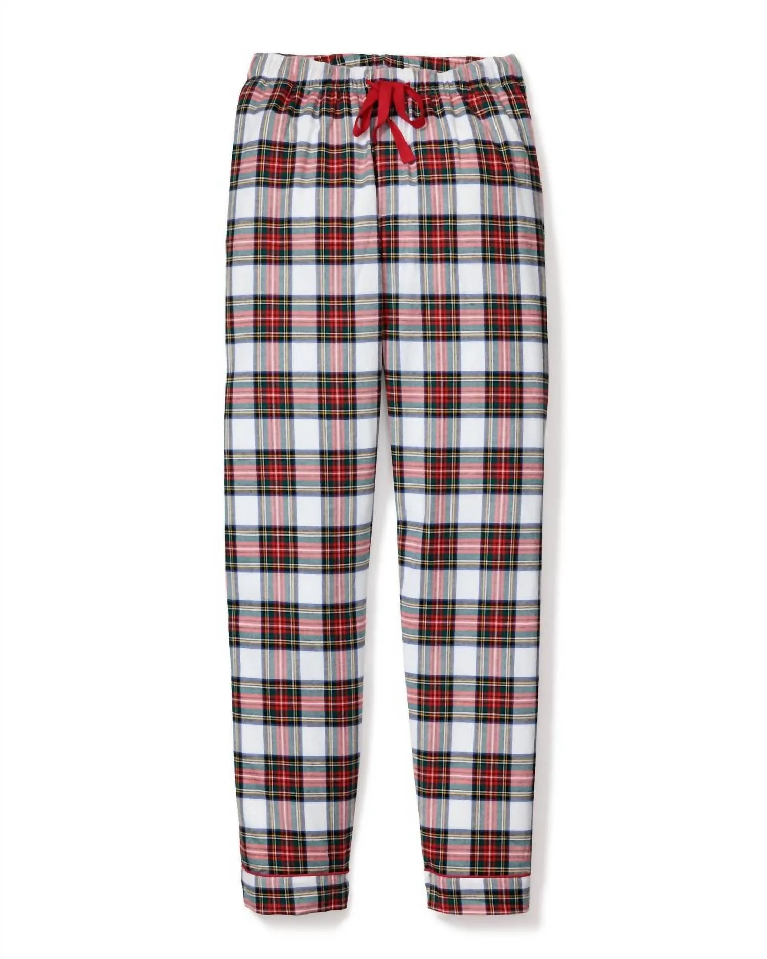 Men's Plaid Balmoral Flannel Bottoms In Red White