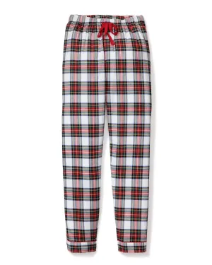 Men's Plaid Balmoral Flannel Bottoms In Red White