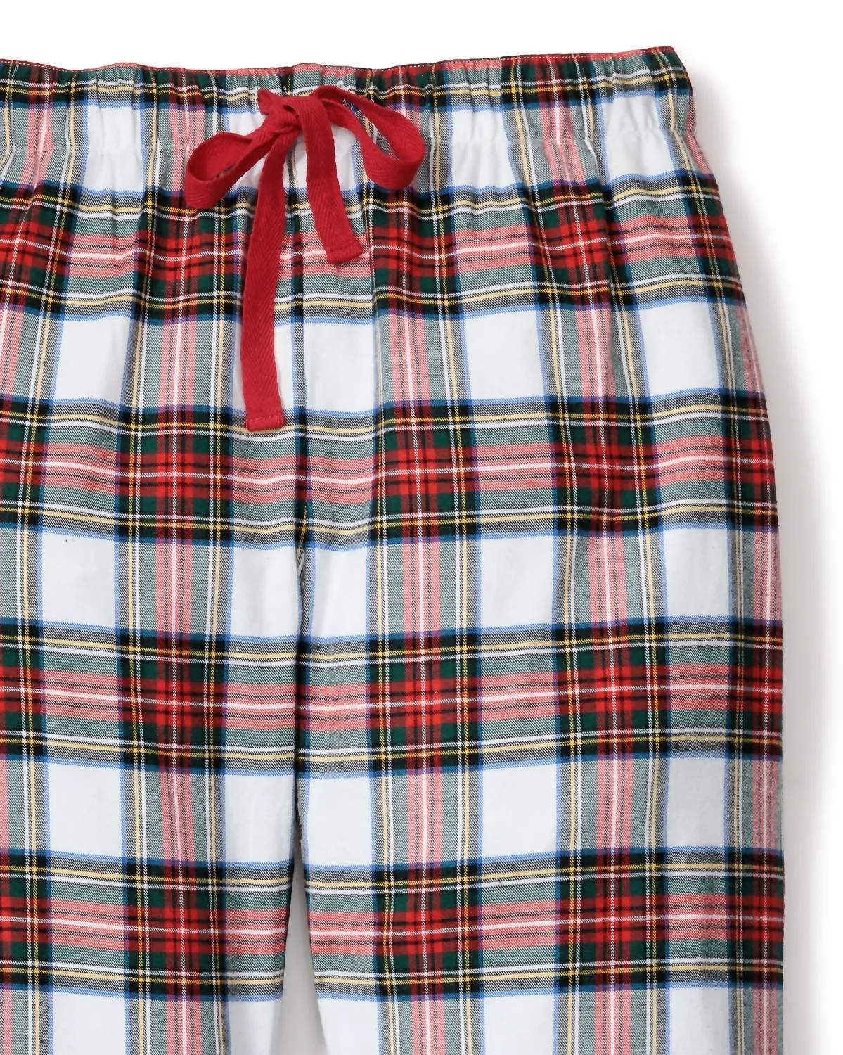 Men's Plaid Balmoral Flannel Bottoms In Red White