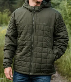 Men's Puffer Oversized Jacket In Mallard Green