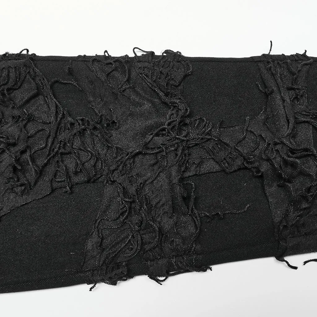 Men's Punk Ripped Splice Pants