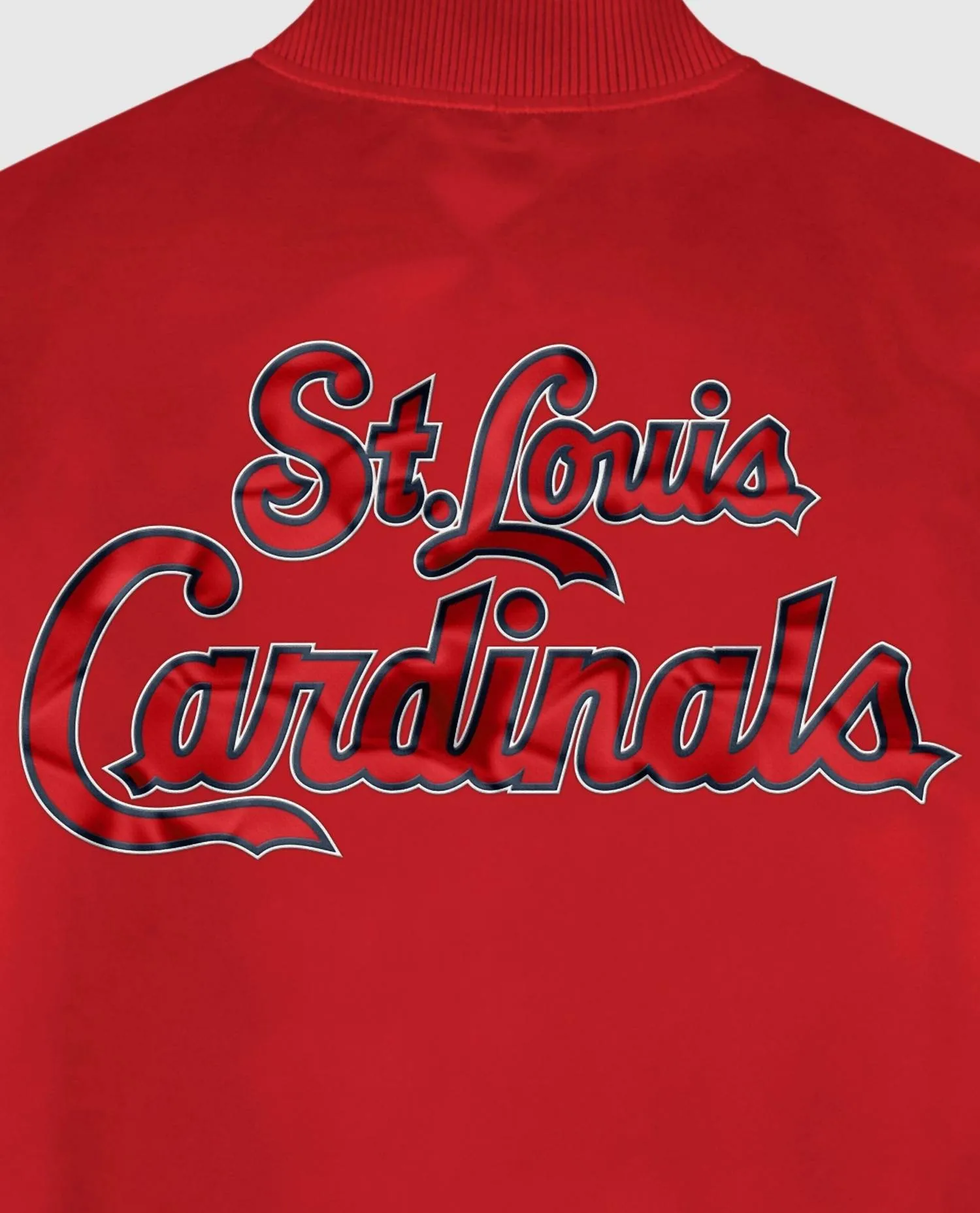 Men's St. Louis Cardinals Satin Full-Snap Jacket In Red