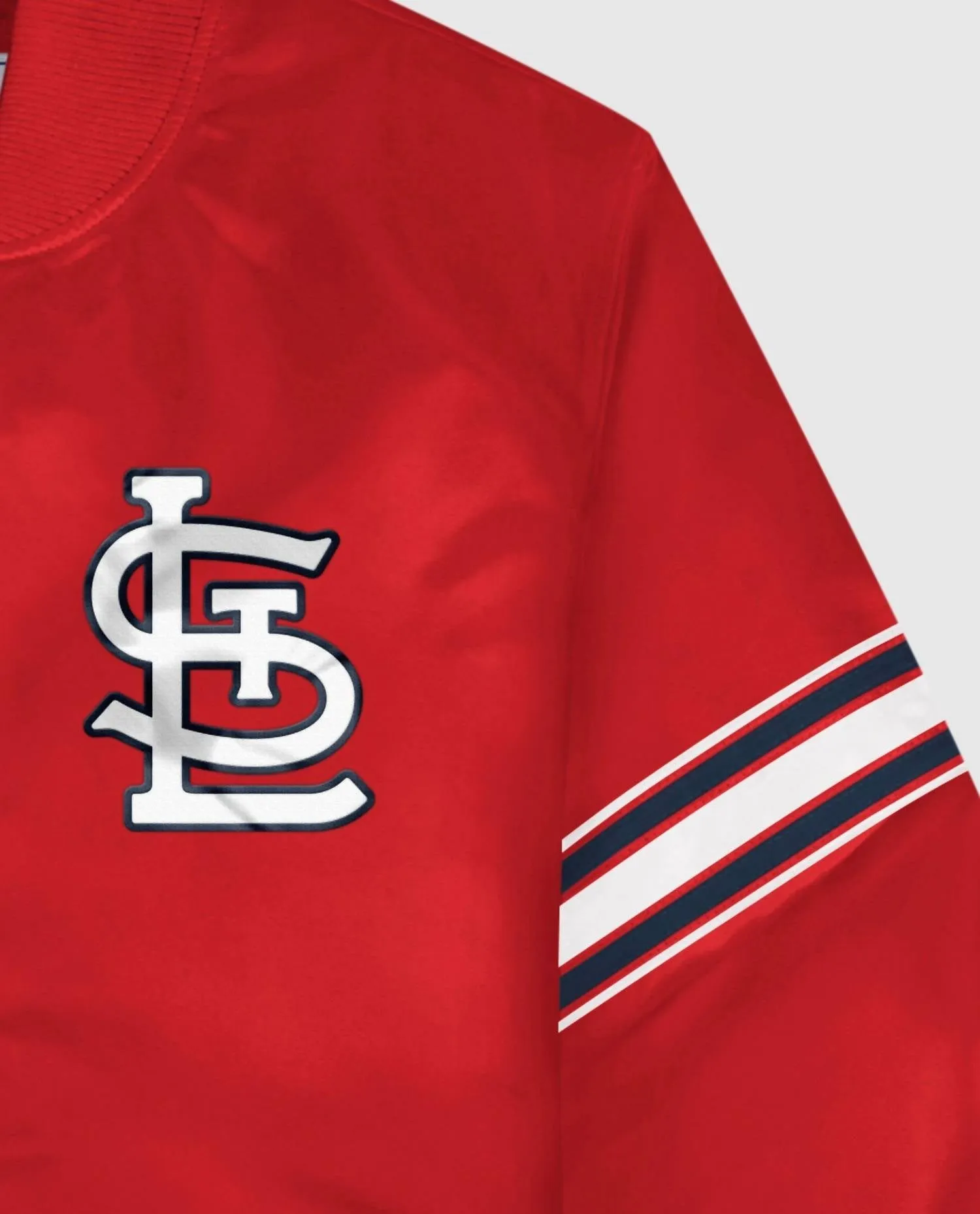 Men's St. Louis Cardinals Satin Full-Snap Jacket In Red