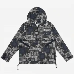 Men's Strapped Up Paisley Jacket In Black/white