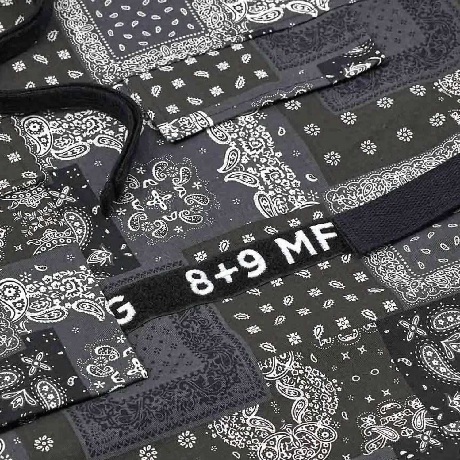 Men's Strapped Up Paisley Jacket In Black/white